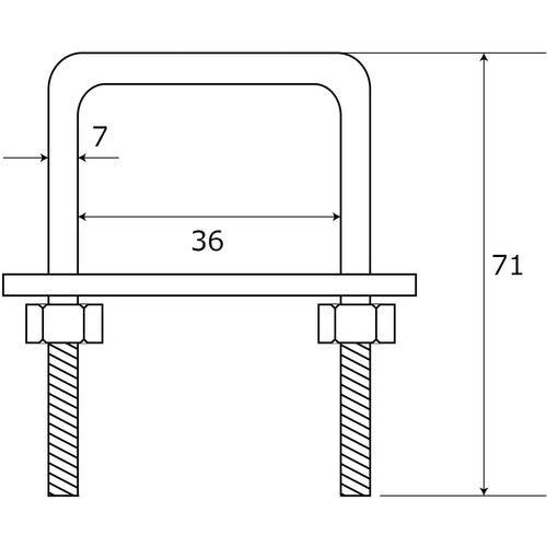WAKI C-shaped bolt set 15-809 M8X1 15-809 1 piece