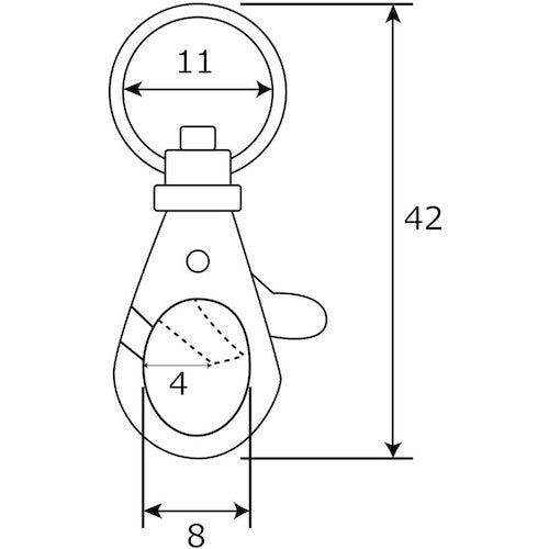 WAKI 소형 나스칸 NO2 BK-951 231-BBP BK-951 1개