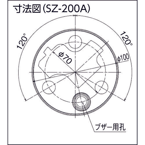 パトライト マウントラバー SZ-200A 1 個