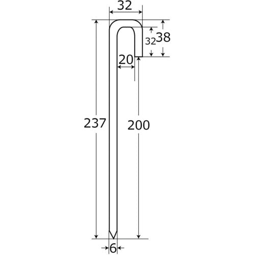 WAKI J型アンカー BK−290 6X200 BK-290 1 個