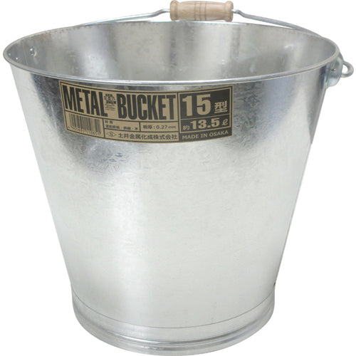 HISHIES Improved Galvanized Steel Bucket TKBK-15N 1 pc