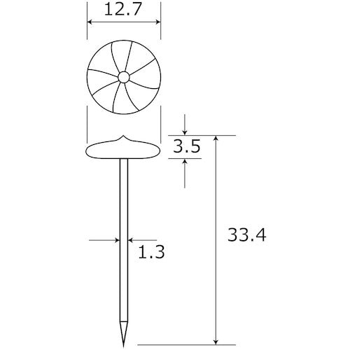 WAKI Colored Flooring Nails BS-401 Clear 20pcs BS-401 1PK