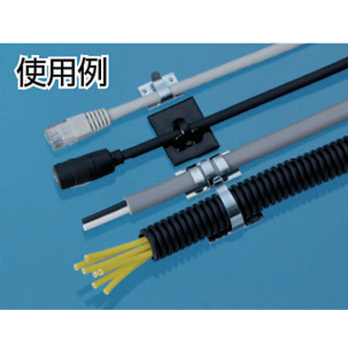 카메다 배선 고정구 하이스티커(100개입) 블랙 E-30B-100P 1봉