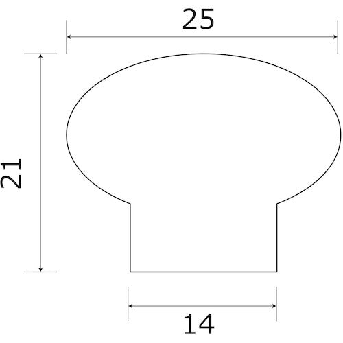 WAKI 木製つまみ DB TW−333 TW-333 1 個