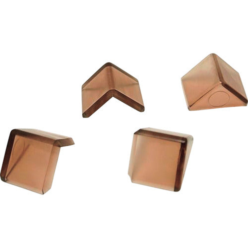 WAKI コーナーガードS TSL−005 クリアBR 4個入り TSL-005 1 PK