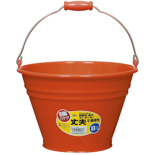 ヒマラヤ化学 カラーバケツ 6013 8型 レッド 305パイ×200 002697 1 個