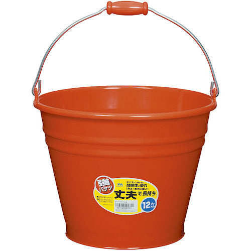 ヒマラヤ化学 カラーバケツ 6015 12型 レッド 325パイ×247 002611 1 個