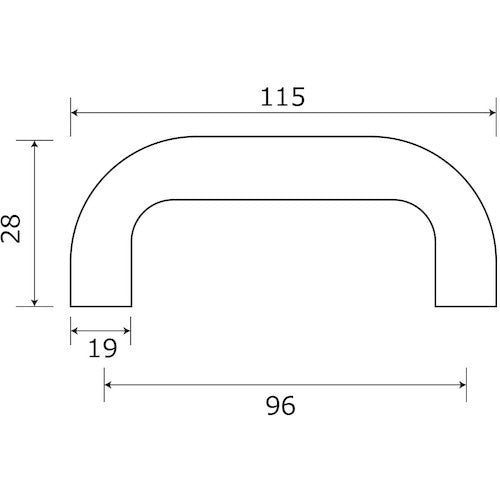 WAKI 木製取手 木地 TW−310 96MM TW-310 1 個