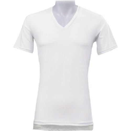 Liberta "Hyogeki" Deodorize Tech Short Sleeve V-neck White 2XL DT-25153152 1 unit