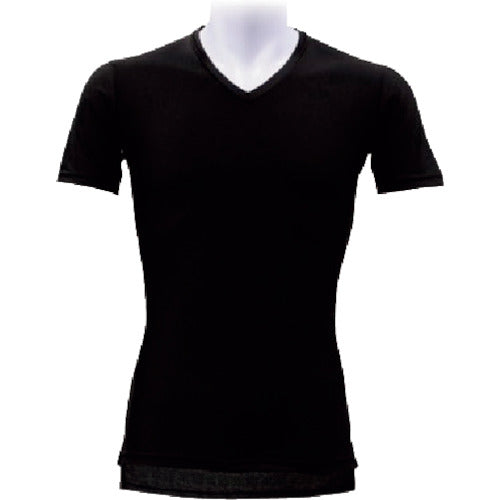 Liberta "Ice Attack" Deodorize Tech Short Sleeve V-Neck Black XL DT-25153163 1 unit