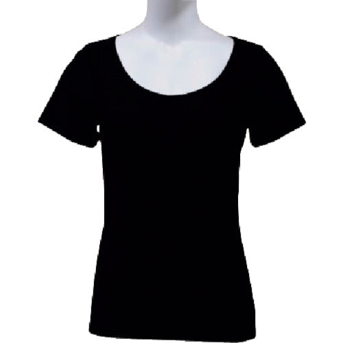 Liberta "Hyogeki" Deodorize Tech Women's Short Sleeve U-Neck Black L DT-25153224 1 unit