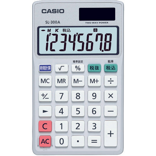 Casio notebook type calculator with 8-digit display SL-300A-N 1 unit