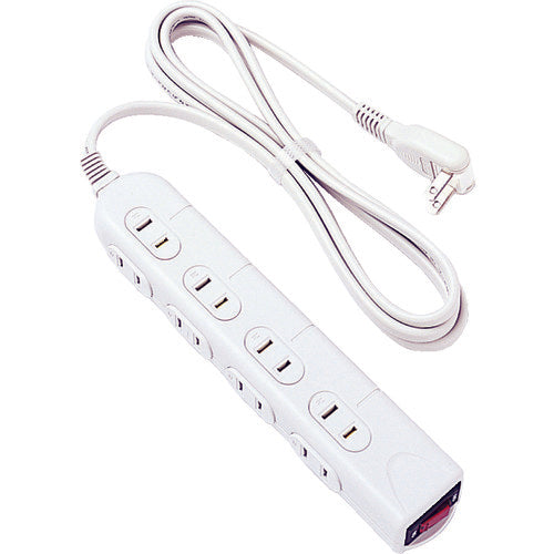 ロアス OAタップ2mシャッター付 2P8個口 ライトグレー TAP-N032-20 1 個