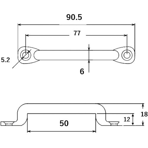 WAKI 아이스트랩 L형 6 BK-987 91MM BK-987 1개