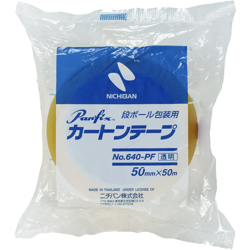 Nichiban Carton Tape 640PF Transparent - 50mm x 50m 640PF-50 1 roll