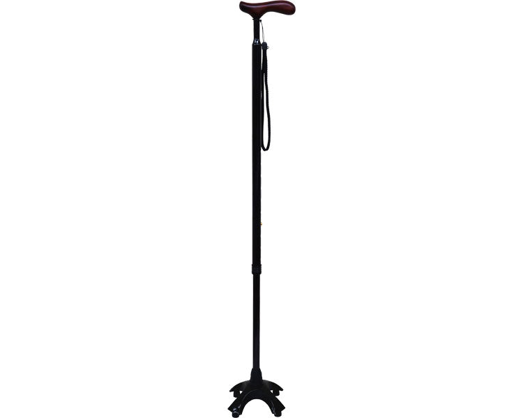 Movable 4-point cane, straight type / CX-07002 Large base 1 piece