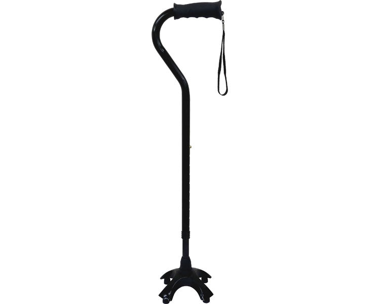 Adjustable 4-pronged cane, offset type / CX-07004 Large base 1 piece