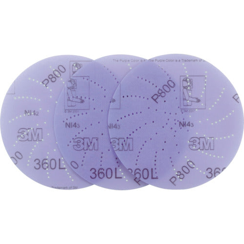 3M Clean Sanding Disc 360L P400 Outer Diameter 127mm 360L CS 400 127XNH 100 Pieces