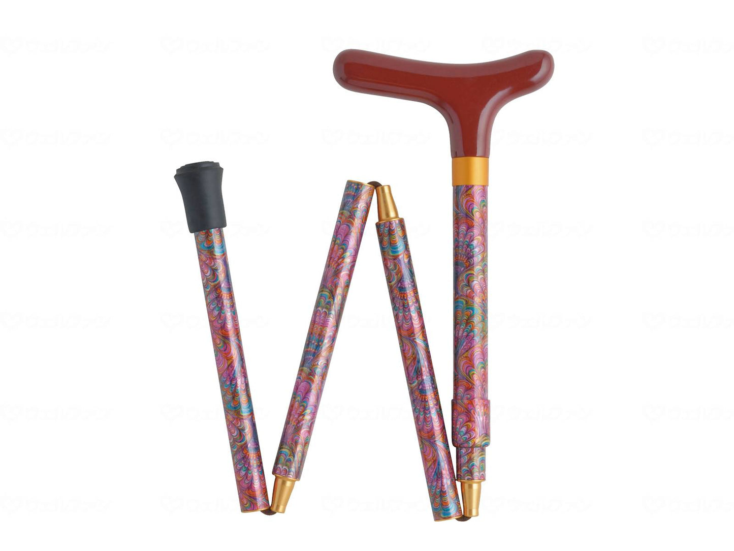 Sunbeam (Chaplin) Easy Fit Wooden Y-shaped Handle (Blue) Aluminum 4-fold Blue