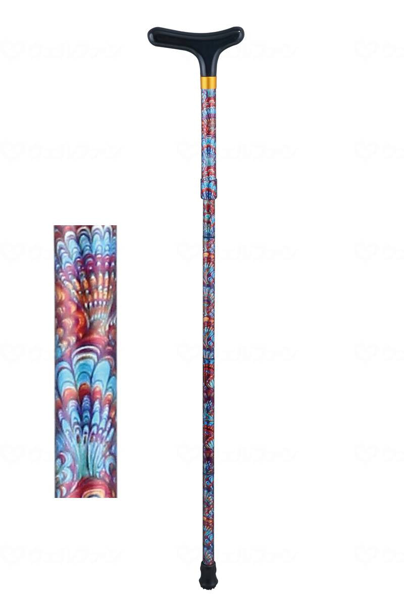 Sunbeam (Chaplin) Easy Fit Wooden Y-shaped Handle (Red) Aluminum 4-fold Pink