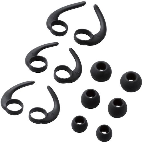 ELECOM In-ear Headset with Microphone Arm, Both Ears, USB, Black, HS-EP15UBK, 1 pc