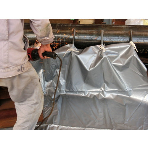 TRUSCO 難燃ロープ 線径6mmX0.3m 4本入 TRNR-6300 1 袋