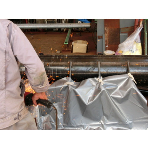 TRUSCO 難燃ロープ 線径6mmX0.6m 4本入 TRNR-6600 1 袋