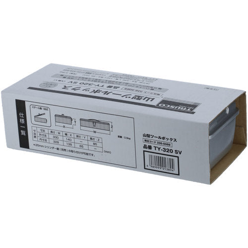 TRUSCO 산형 툴박스 330X140X96 실버 TY-320SV 1개