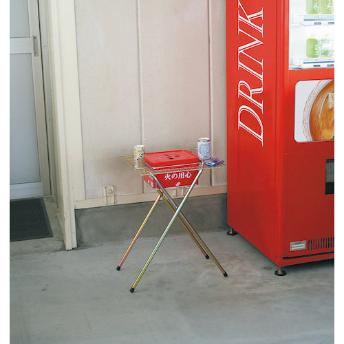 テラモト 吸殻入れ2用ワイヤーテーブル SS-258-500-0 1 個