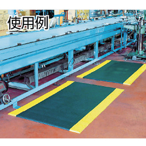 콘도르 피로 경감 매트 케어 소프트 세이프 라인 #15 폭 910 mm×길이 1520 mm 블랙/노랑 F-155-15 1장