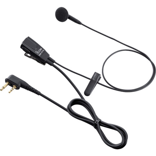 ICOM tie clip type earphone microphone HM-177L 1 piece