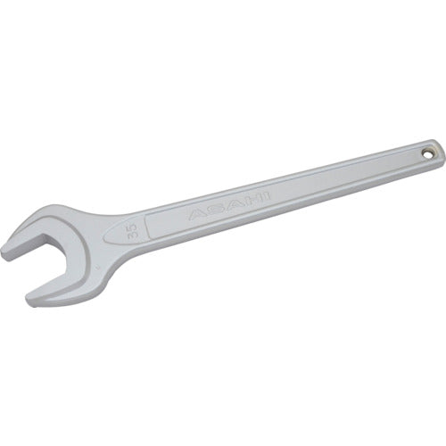 ASH 丸形片口スパナ強力タイプJISH(クロムメッキ)35mm SSP0035 1 丁