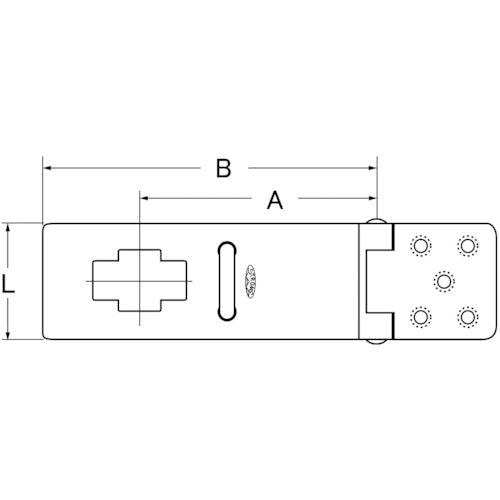STRONG ストロングメッキ掛金 大 SH-LKS155 1 個