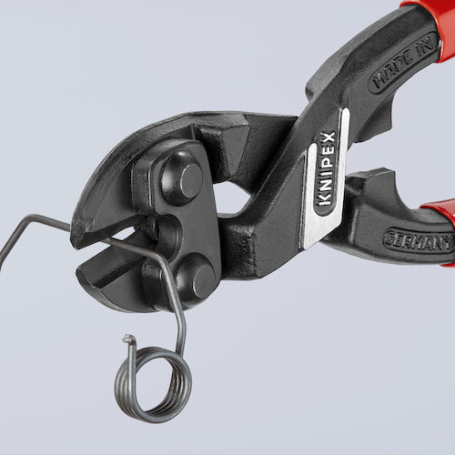 KNIPEX 200mm ミニクリッパー(強力型/20度ベント)リセス付 7142-200 1 丁