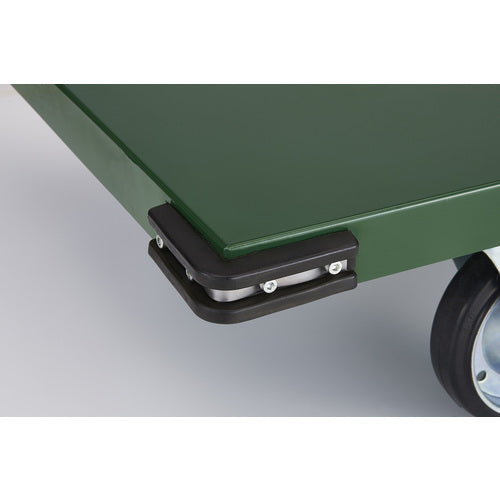 TRUSCO 鋼鉄製運搬車 800X450 Φ100プレス車 緑 SH-3N 1 台