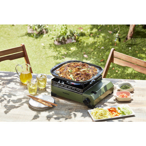 이와타니 카세트후 터프 마루 올리브색 CB-ODX-1-OL 1대