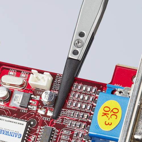 KNIPEX ESDチップ交換式ピンセット 130mm 9281-04 1 本