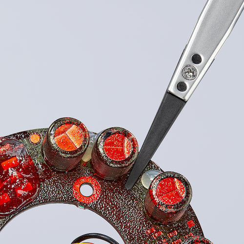 KNIPEX ESDチップ交換式ピンセット 130mm 9281-01 1 本