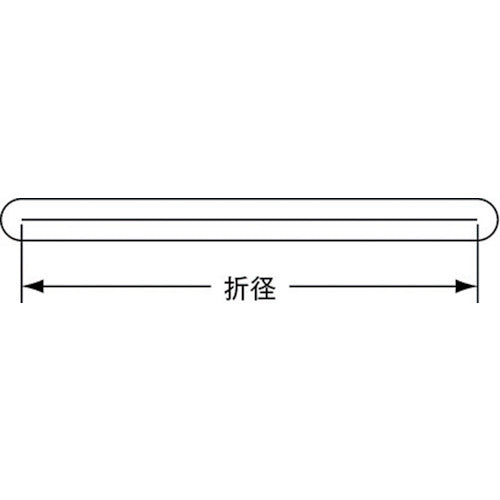 TRUSCO Rubber Band, Binding Band Ring, Width 20mm x Folded Diameter 300mm, Green, 10 Pieces, TRBR20300GR, 1 Bag