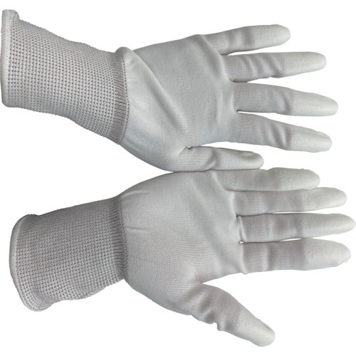 Mielove Urethane Gloves Fingertip Coated White LL (10 pairs) NO.618-LL 1 set
