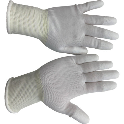 Mielove Urethane Gloves Fingertip Coated White SS (10 pairs) NO.618-SS 1 set