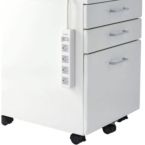 ELECOM Tap 3P4 Sockets 2P Sockets Group Switch Magnet Dust Shutter 3m RoHS T-T09-3430WH/RS 1 pc