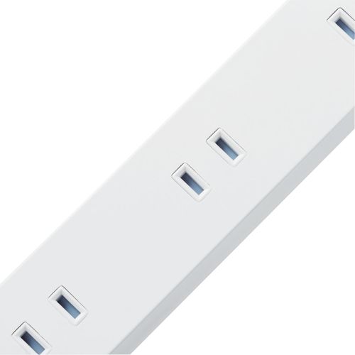 ELECOM 10-port tap, 2P, 3m, with magnet, white, T-H0203WH, 1 unit
