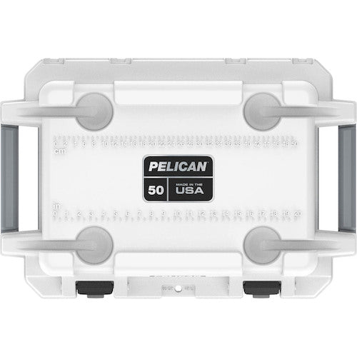 PELICAN 50QT Elite Cooler White x Gray 50Q-1-WHTGRY 1 unit