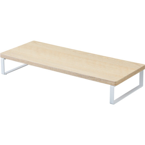 LIHIT MDF desk stand, standard, 500 x 200, low type, natural, A8002-35, 1 unit
