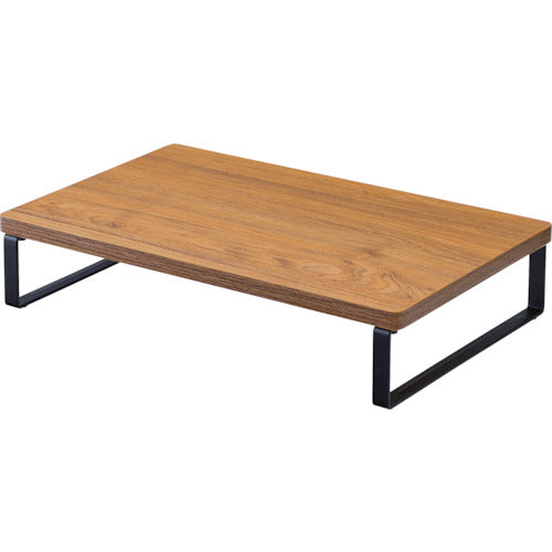 LIHIT MDF desk stand, standard, 390 x 250, low type, brown, A8003-9, 1 unit