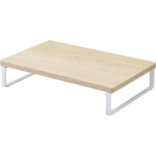 LIHIT MDF desk stand, standard, 390 x 250, low type, natural, A8003-35, 1 unit