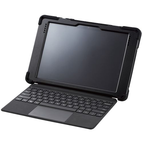 ELECOM Surface Go2용 풀 프로텍트 케이스 숄더 벨트 부착 스탠드 부착 블랙 TB-MSG20HVHBK 1개