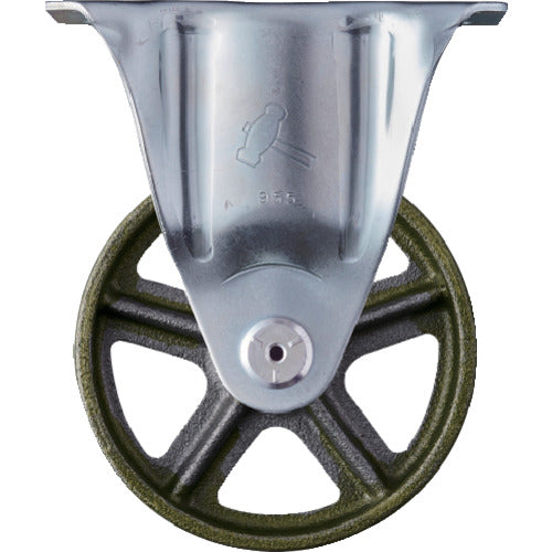 ハンマー プレート式固定鋳物キャスター 125径 Sシリーズ 420SR-C125 1 個