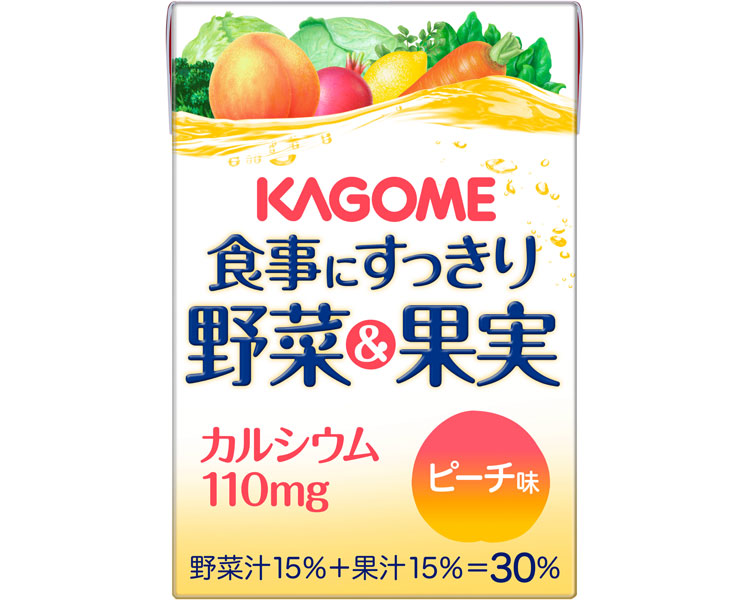 食事にすっきり野菜&果実カルシウム ピーチ味 / 7796 100mL 1 本